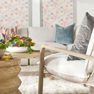   White Boucle Cushioned Club Chair | Oroa.com