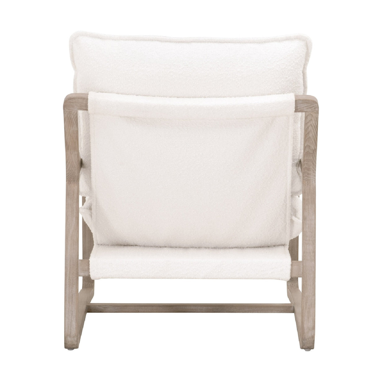   White Boucle Cushioned Club Chair | Oroa.com