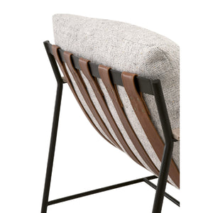   Brown Leather Strap Lounge Chair | Oroa.com