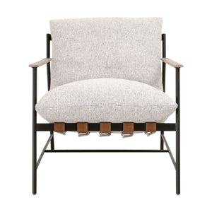   Brown Leather Strap Lounge Chair | Oroa.com