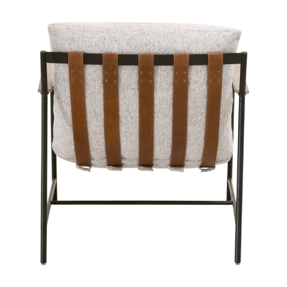   Brown Leather Strap Lounge Chair | Oroa.com
