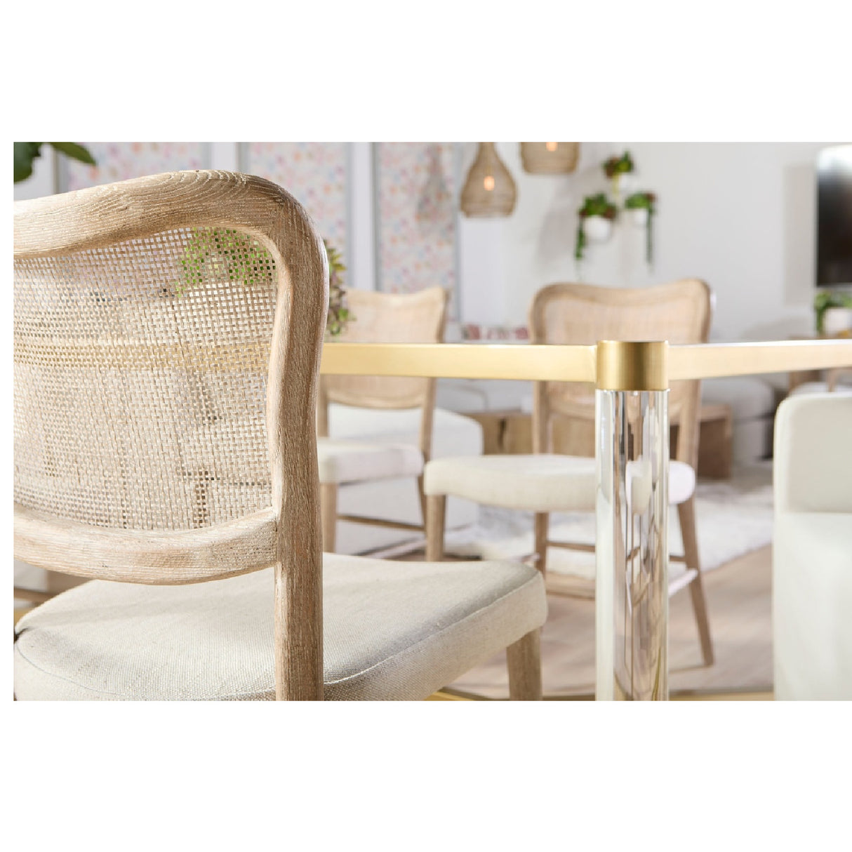   Cane-Back Dining Chair Set (2) | Oroa.com