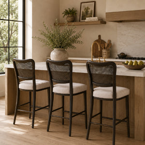   Cane-Back Counter Stool | Oroa.com