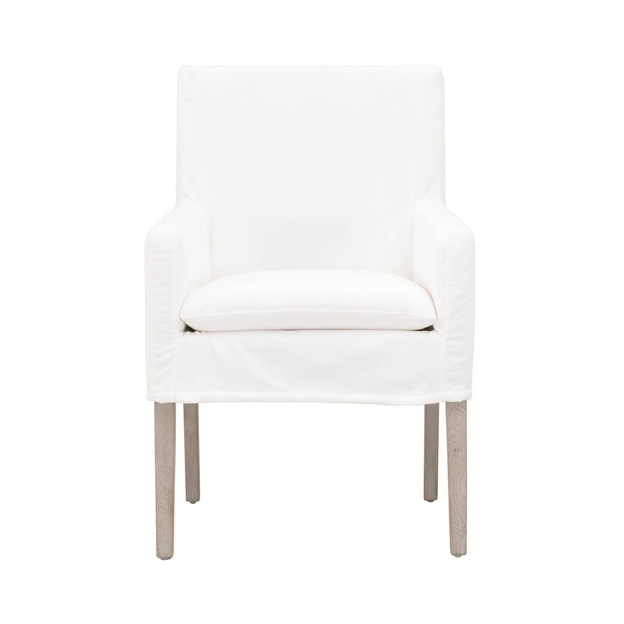   White Slipcover Dining Armchair | Oroa.com