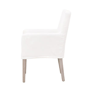   White Slipcover Dining Armchair | Oroa.com