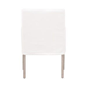   White Slipcover Dining Armchair | Oroa.com
