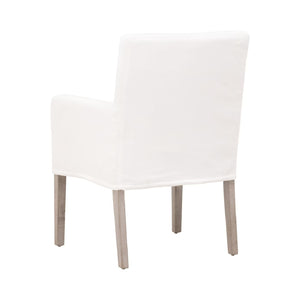   White Slipcover Dining Armchair | Oroa.com
