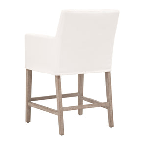   White Slipcover Counter Stool | Oroa.com