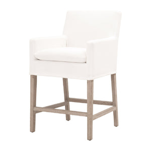   White Slipcover Counter Stool | Oroa.com