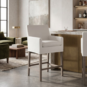   White Slipcover Counter Stool | Oroa.com