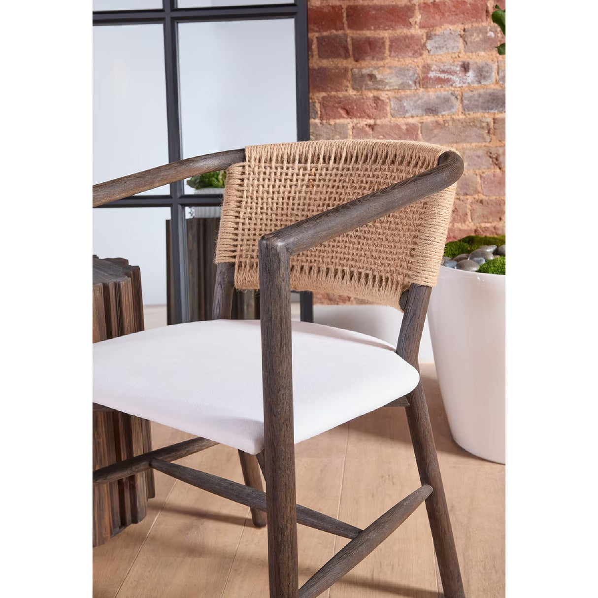   Modern European furniture - Jute Twine Back Accent Chair - www.oroa.com | Oroa.com