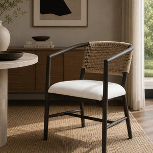   Modern European furniture - Jute Twine Back Accent Chair - www.oroa.com | Oroa.com
