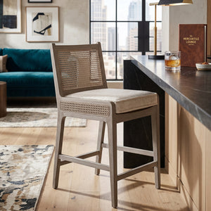   Gray Oak Counter Stool | Oroa.com