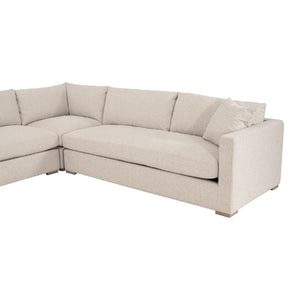   Beige Outdoor Modular Armless Chair | Oroa.com