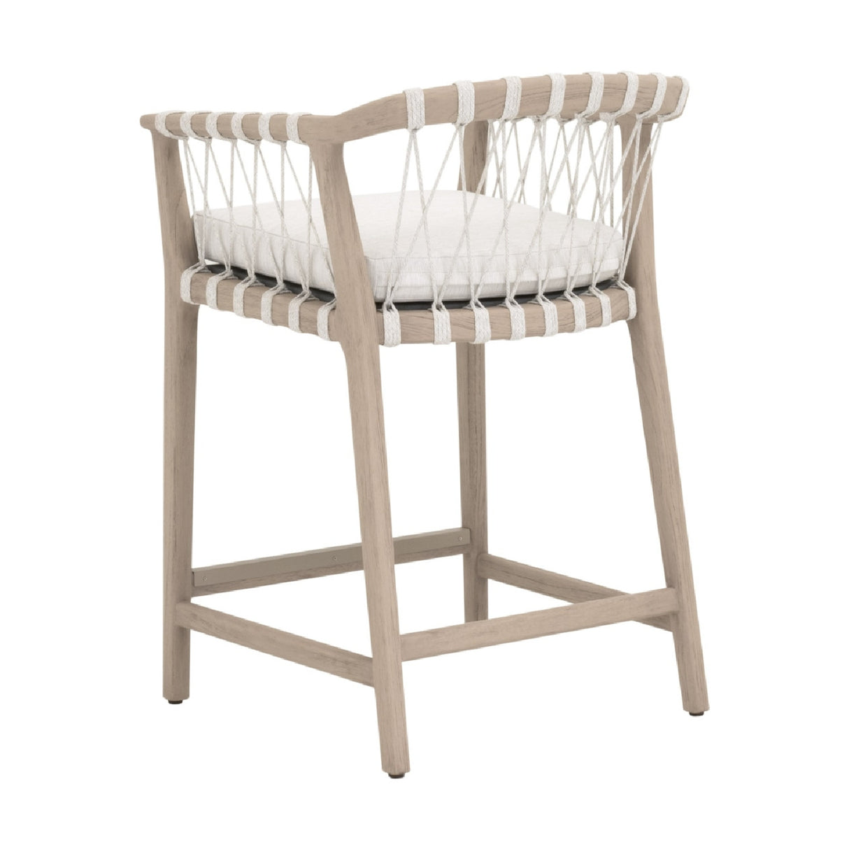   White Rope Outdoor Counter Stool | Oroa.com