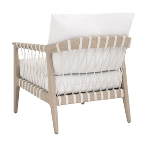   White Cushioned Outdoor Club Chair | Oroa.com