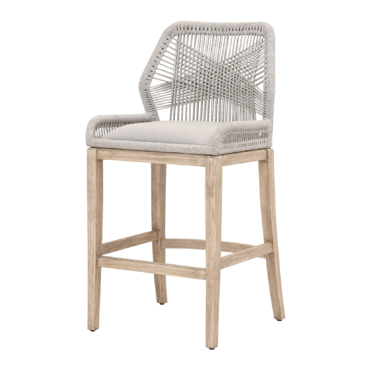   Woven Flat Rope Bar Stool | Oroa.com
