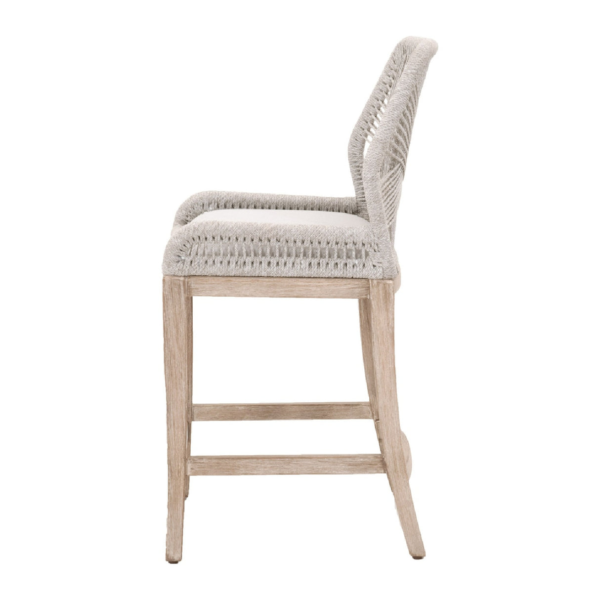   Woven Flat Rope Counter Stool | Oroa.com