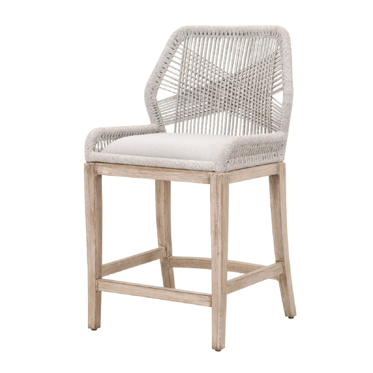   Woven Flat Rope Counter Stool | Oroa.com