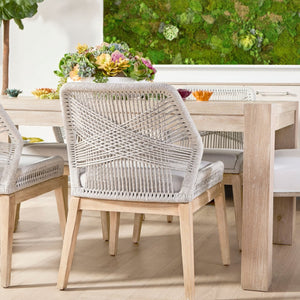   Woven Flat Rope Dining Chairs (2) | Oroa.com