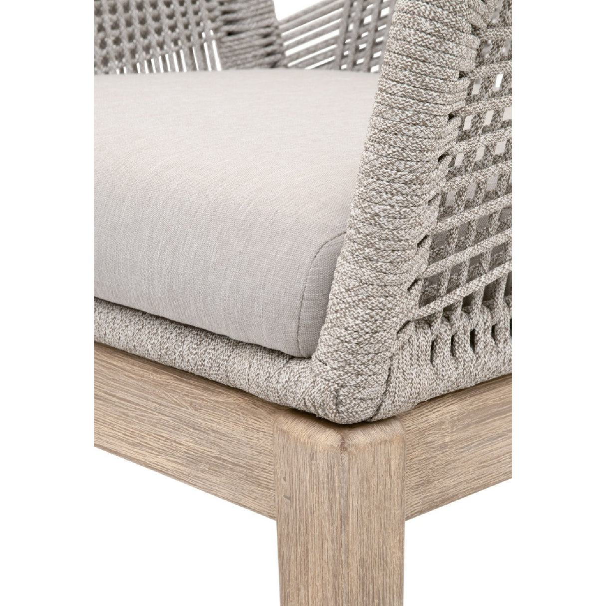   Woven Flat Rope Accent Armchairs (2) | Oroa.com