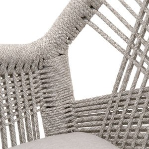   Woven Flat Rope Accent Armchairs (2) | Oroa.com
