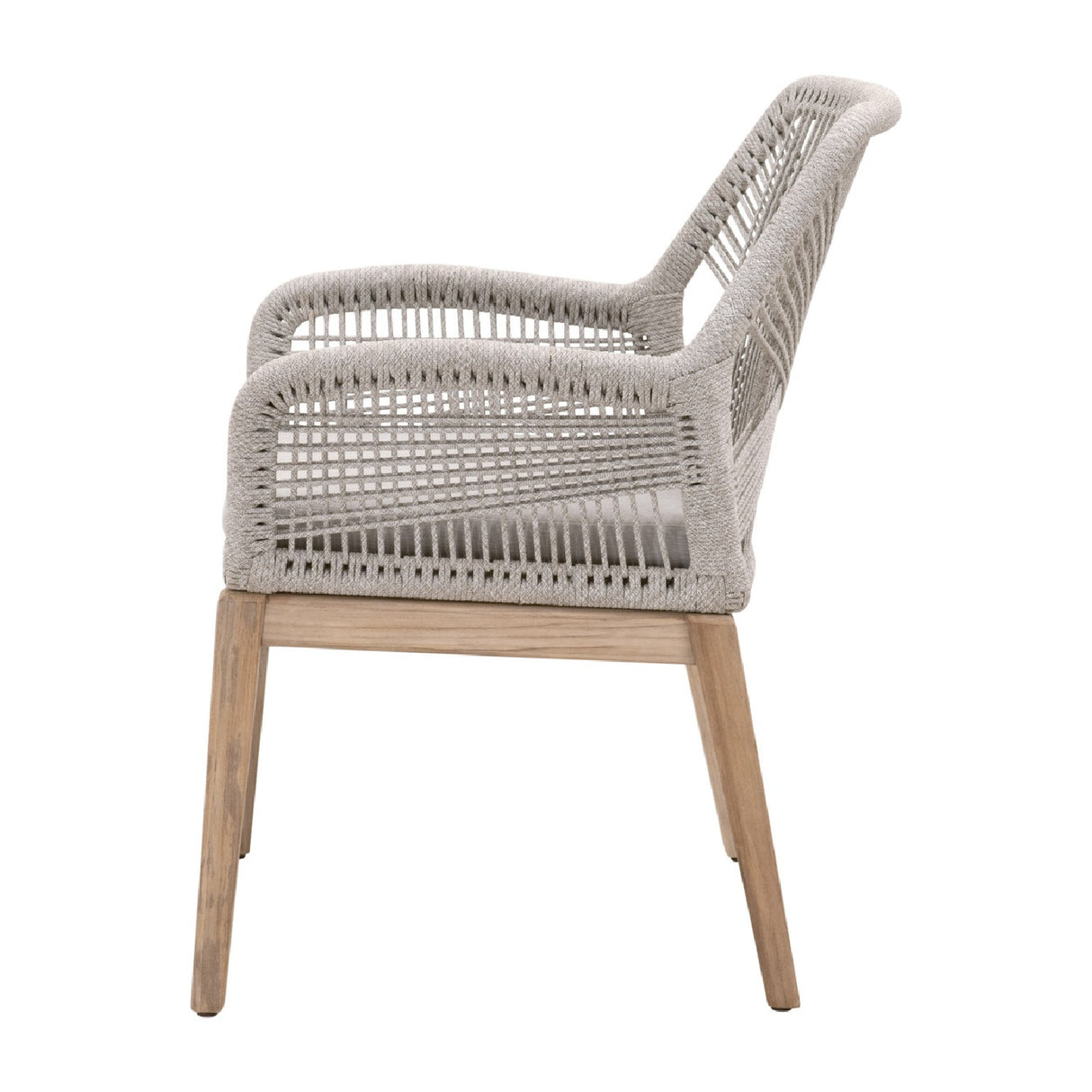   Taupe Flat Rope Outdoor Armchairs (2) | Oroa.com