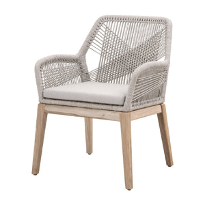   Taupe Flat Rope Outdoor Armchairs (2) | Oroa.com