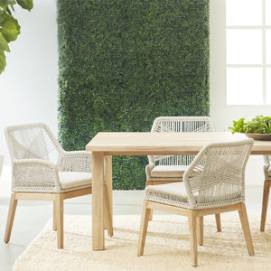   Taupe Flat Rope Outdoor Armchairs (2) | Oroa.com