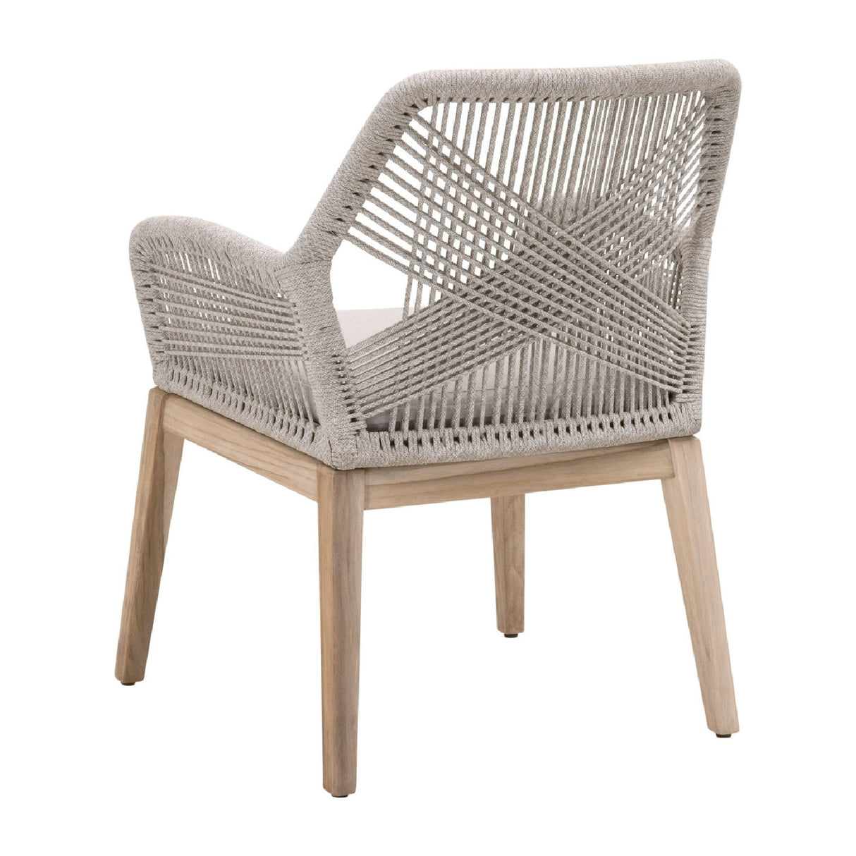   Taupe Flat Rope Outdoor Armchairs (2) | Oroa.com