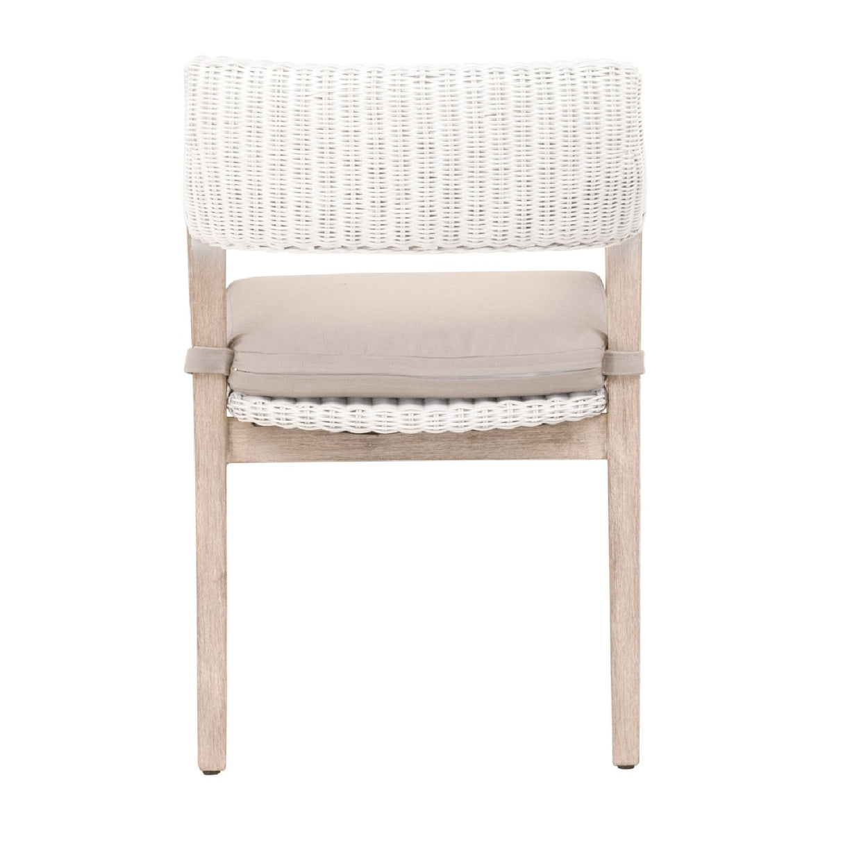   White Rattan Dining Armchair | Oroa.com