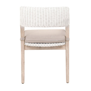   White Rattan Dining Armchair | Oroa.com