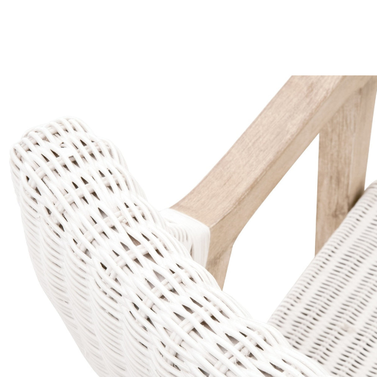   White Rattan Dining Armchair | Oroa.com