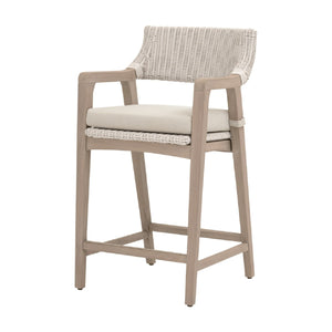   White Rattan Outdoor Counter Stool | Oroa.com