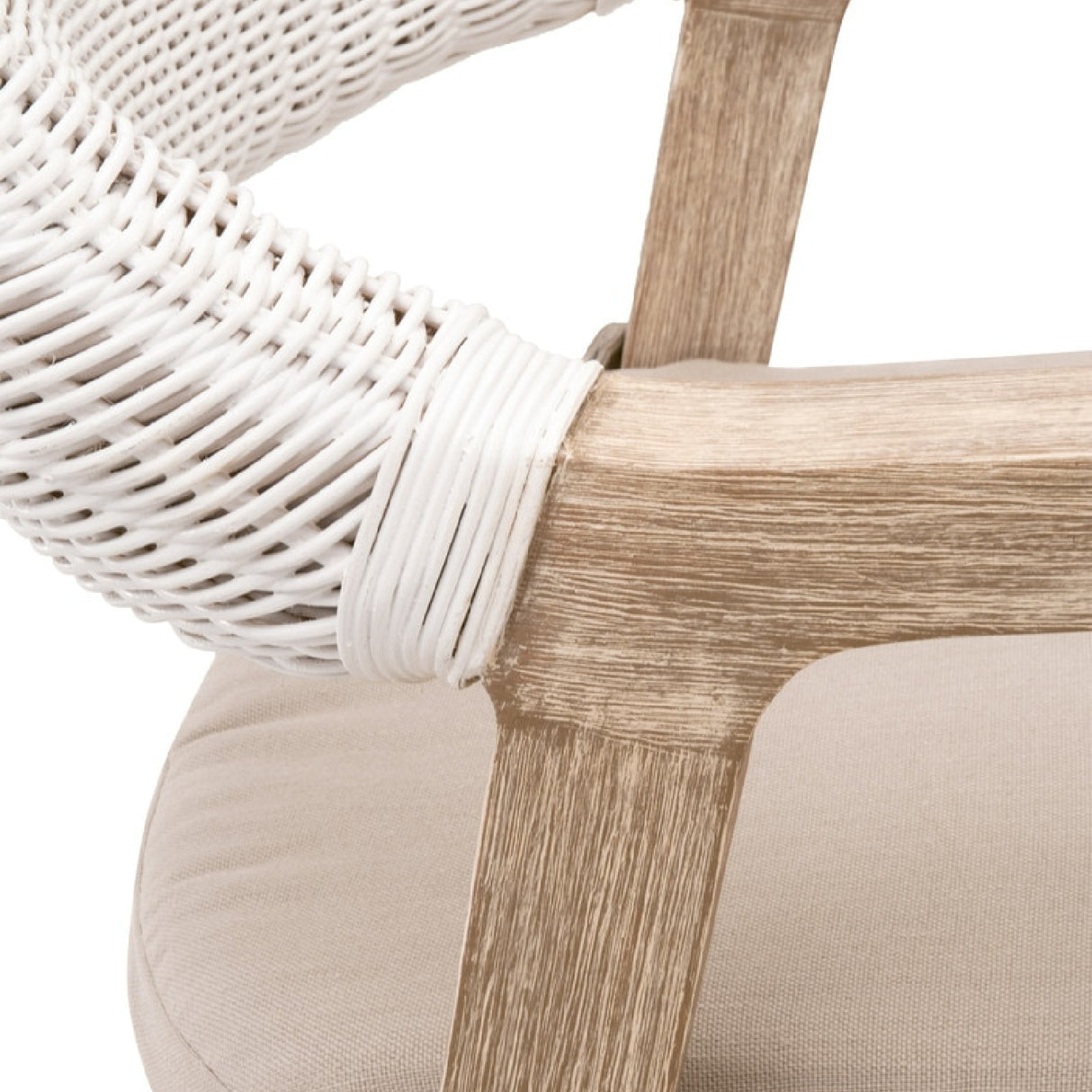   White Rattan Counter Stool | Oroa.com