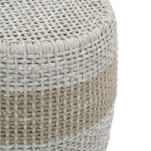   Taupe & White Rope Accent Table | Oroa.com