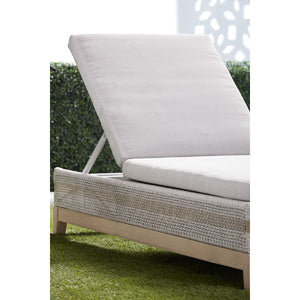   Taupe Stripes Outdoor Chaise Lounge | Oroa.com