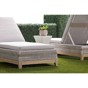   Taupe Stripes Outdoor Chaise Lounge | Oroa.com