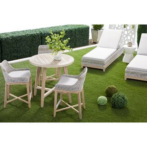   Taupe Stripes Outdoor Chaise Lounge | Oroa.com