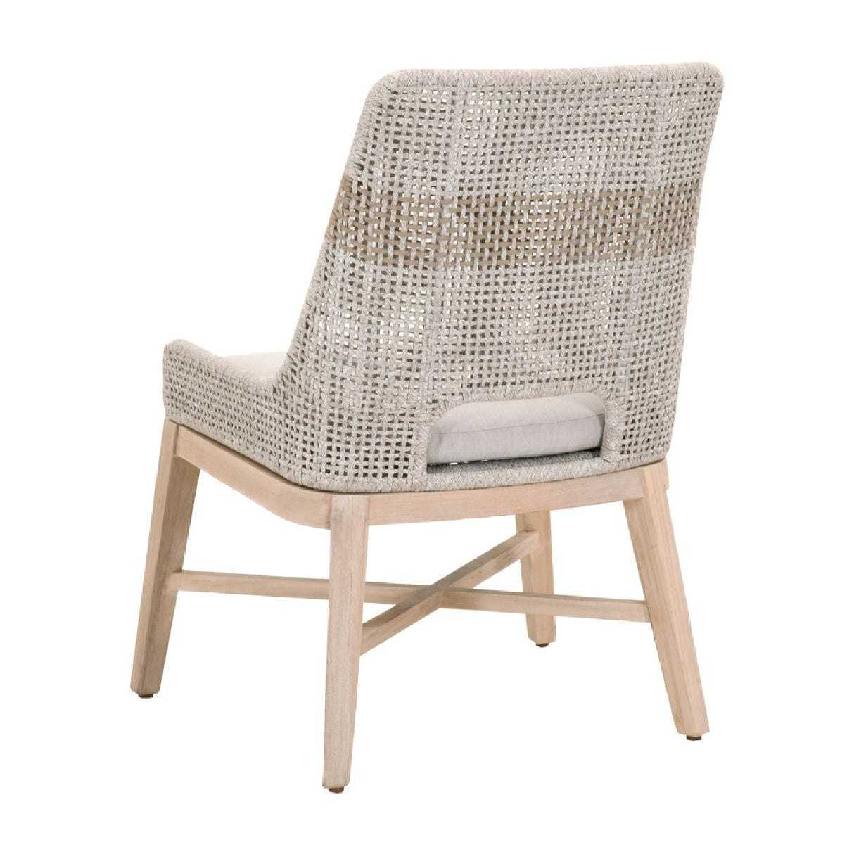   Taupe Rope Outdoor Dining Chairs (2) | Oroa.com