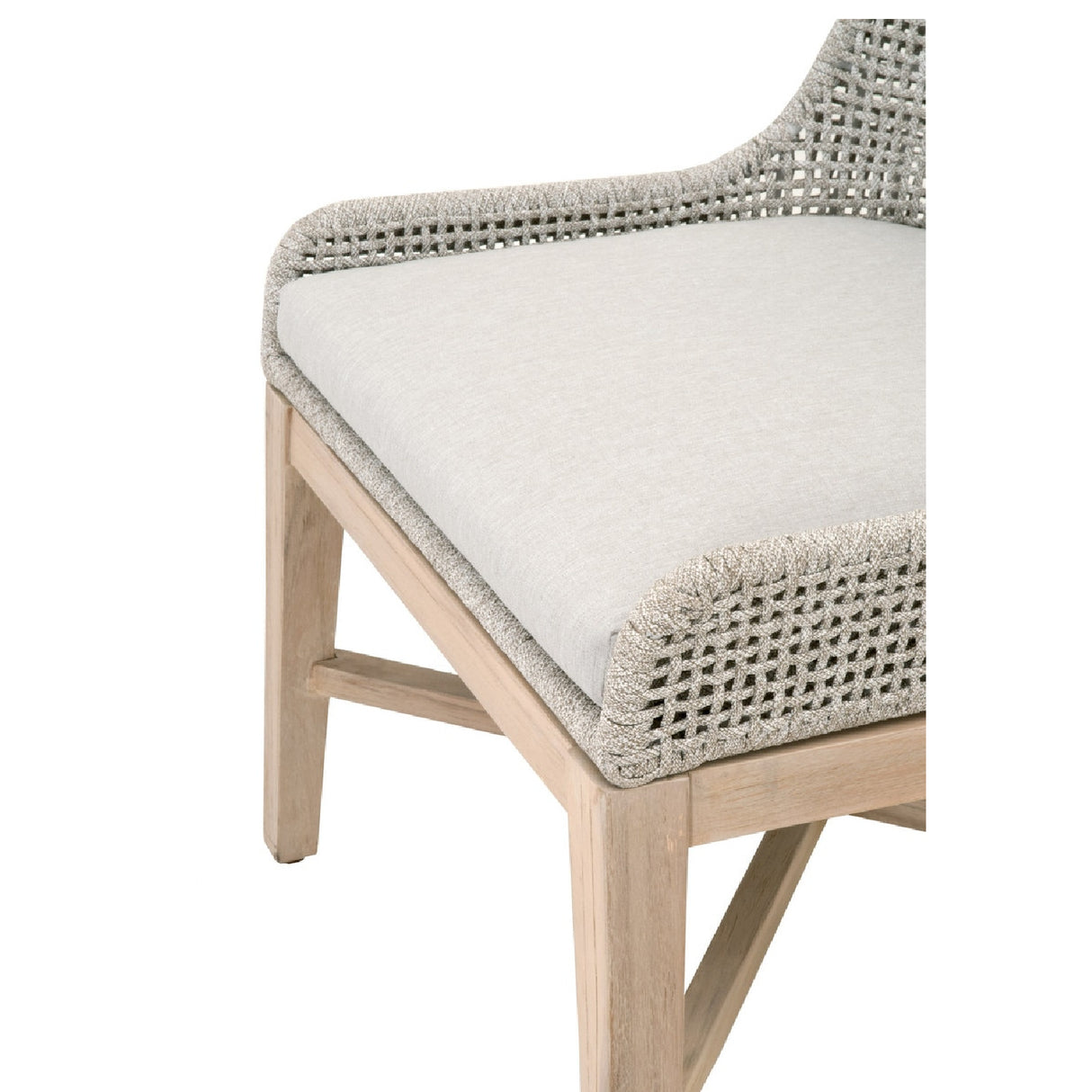   Taupe Rope Outdoor Dining Chairs (2) | Oroa.com