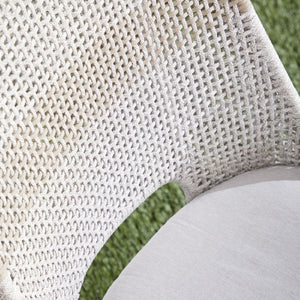   Taupe Rope Outdoor Dining Chairs (2) | Oroa.com