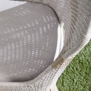   Taupe Rope Outdoor Dining Chairs (2) | Oroa.com