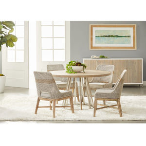   Taupe Stripe Rope Dining Chairs (2) | Oroa.com