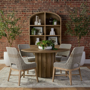   Taupe Stripe Rope Dining Chairs (2) | Oroa.com