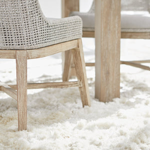   Taupe Stripe Rope Dining Chairs (2) | Oroa.com