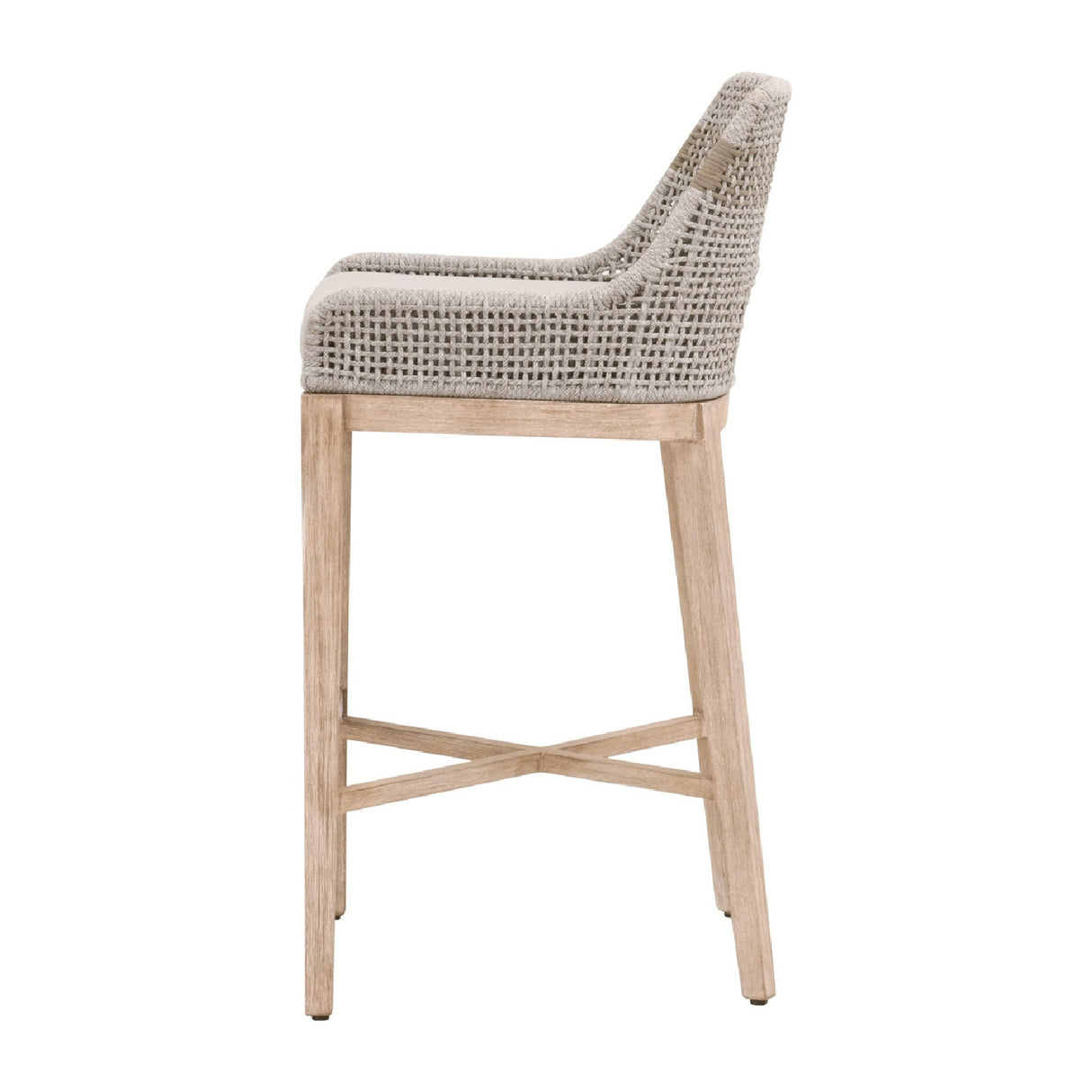   Taupe Stripe Rope Bar Stool | Oroa.com