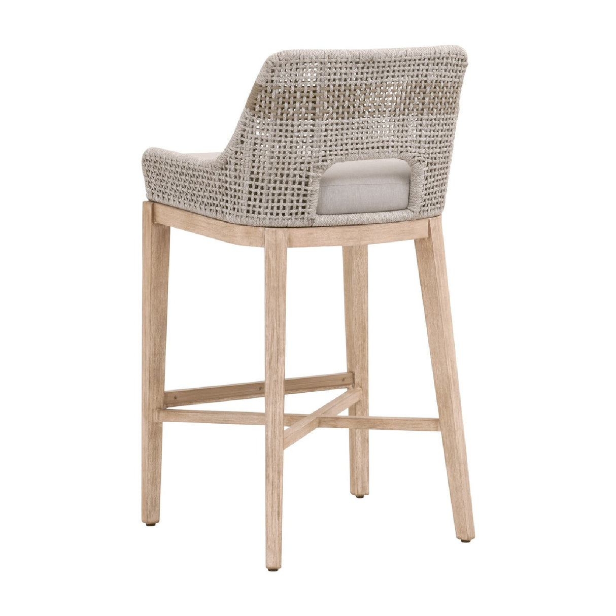   Taupe Stripe Rope Bar Stool | Oroa.com