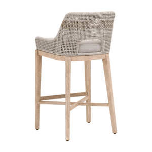   Taupe Stripe Rope Bar Stool | Oroa.com