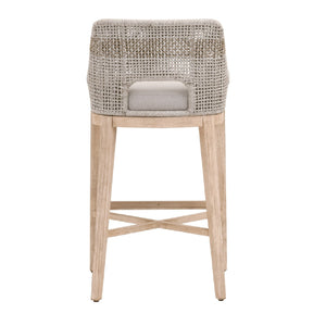   Taupe Stripe Rope Bar Stool | Oroa.com